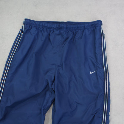 RARE 00s Nike Trackpants Blue - (L)