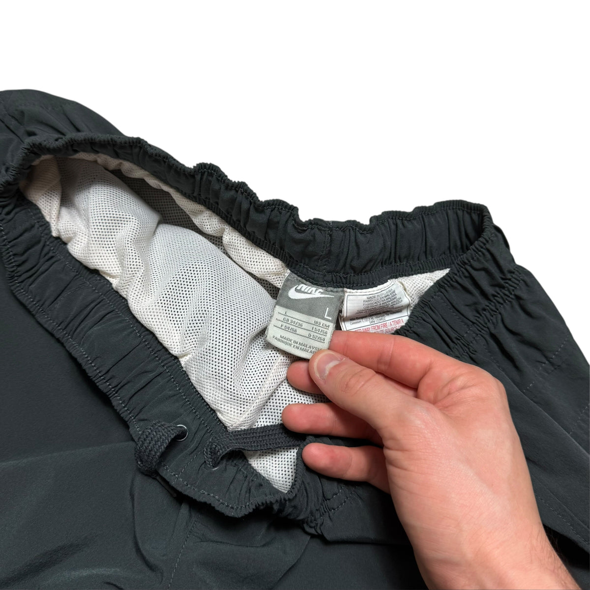 RARE 2000s Baggy Nike Trackpants Grey - (L) | PREMIUM
