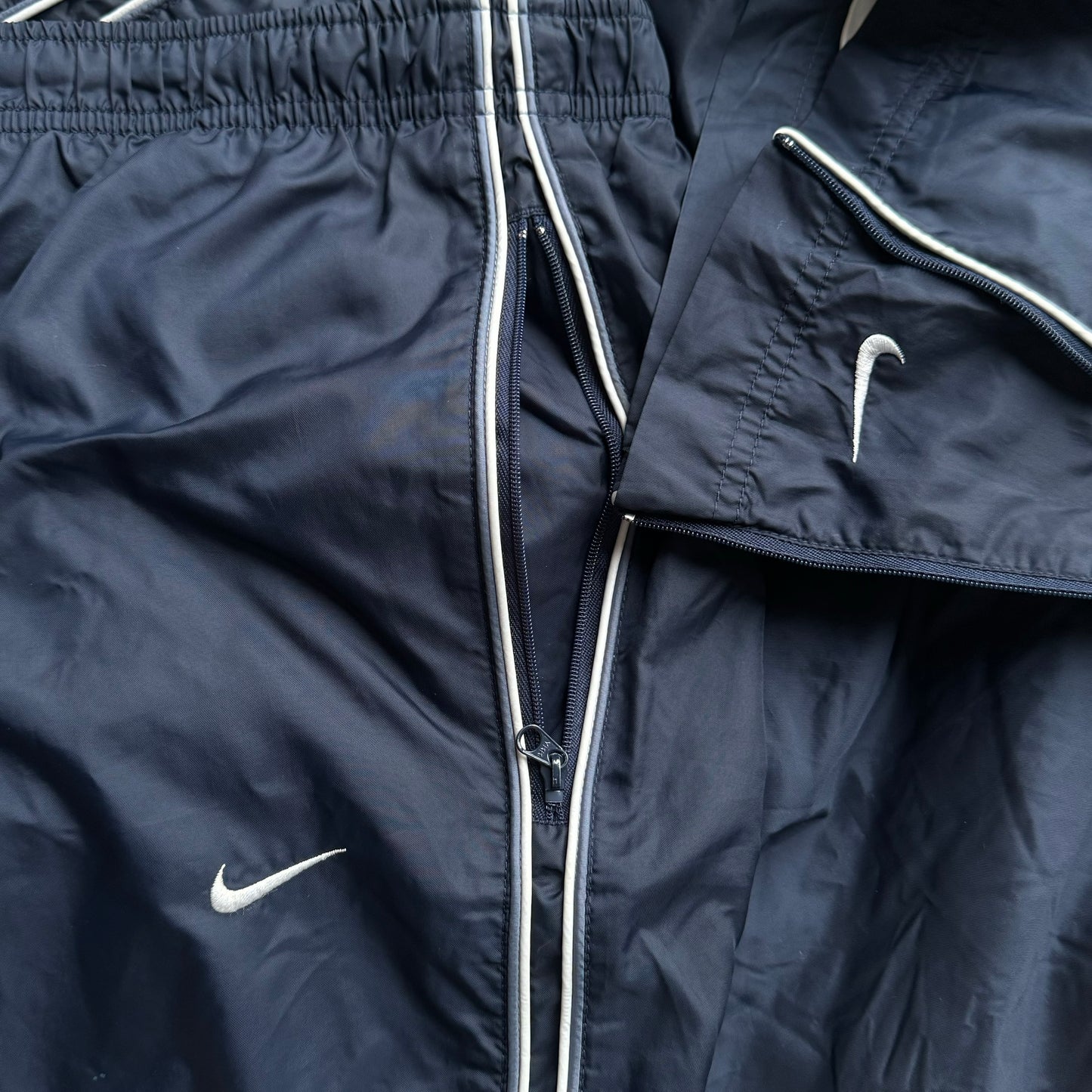 SUPER RARE 2000s Nike Trackpants Navy - (L)