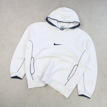 SUPER RARE Vintage 00s Nike Hoodie White - (L)