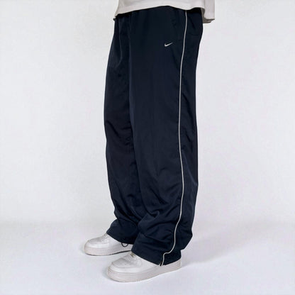 RARE 2000s Baggy Nike Trackpants Navy - (XL)