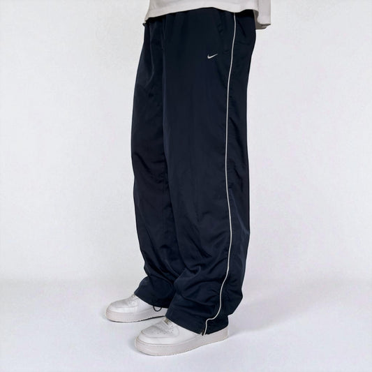 RARE 2000s Baggy Nike Trackpants Navy - (XL)