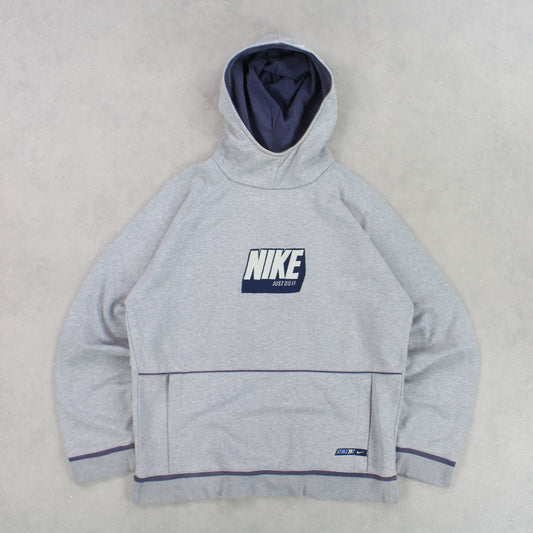 RARE 00s Nike ‘Just Do It’ Hoodie Grey - (S)