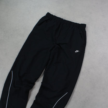 RARE 00s Nike Trackpants Black - (S)