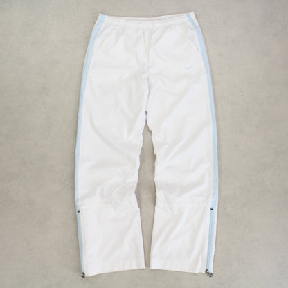 RARE 2000s Nike Trackpants White - (S)