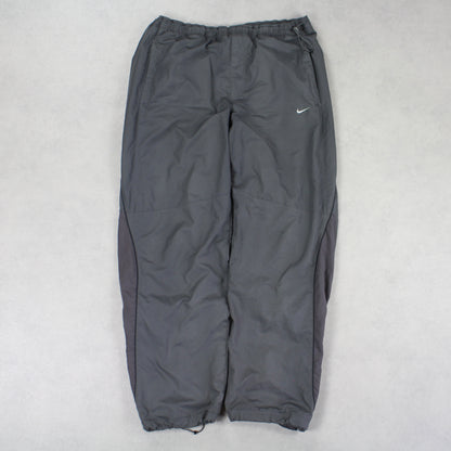 RARE Vintage 00s Nike Trackpants Grey - (L)