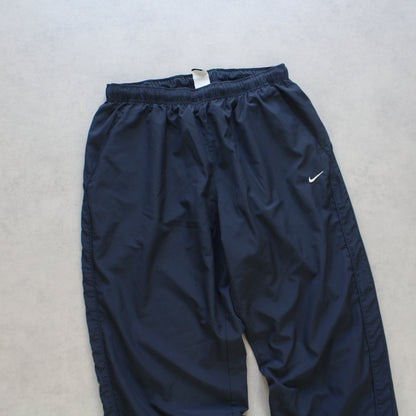 2000s Baggy Nike Trackpants Navy - (L)