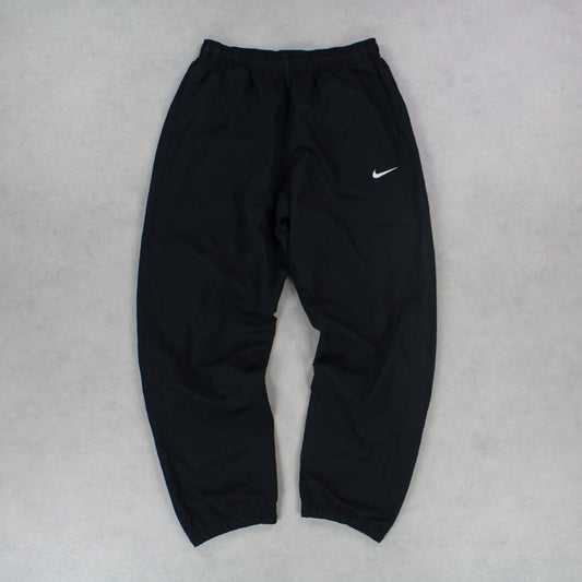 RARE 00s Nike Trackpants Black - (S)