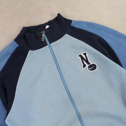 RARE 00s Nike Zip Up Blue - (XS)