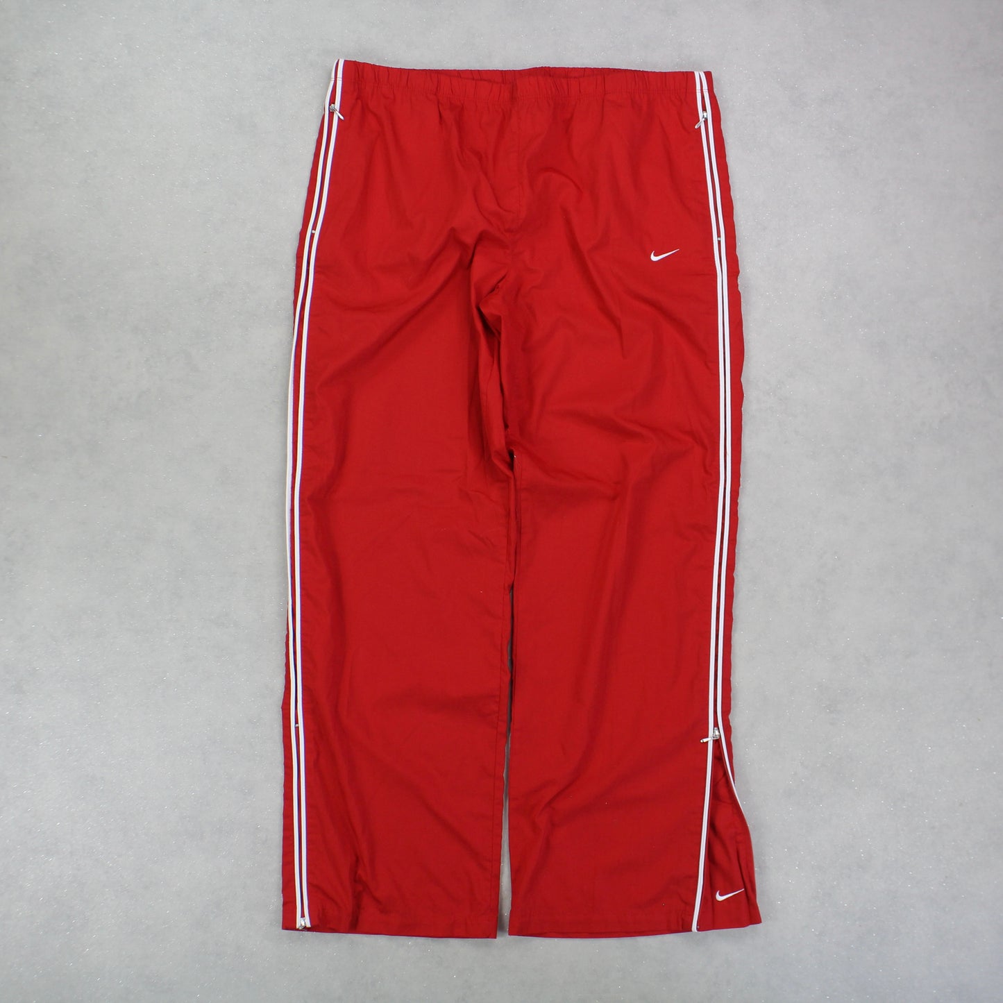 RARE 00s Nike Baggy Trackpants Red - (XL)