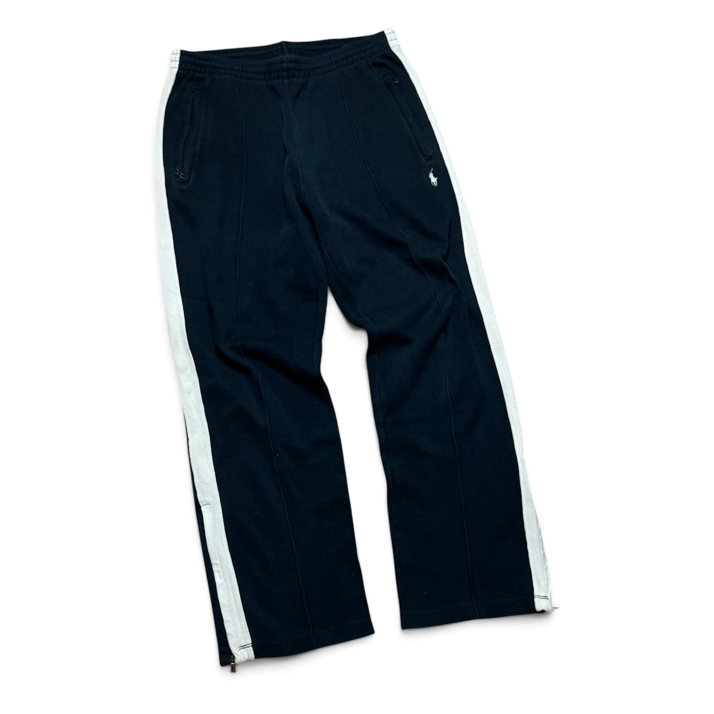 SUPER RARE 2000s Polo Ralph Lauren Joggers Black - (S/M)