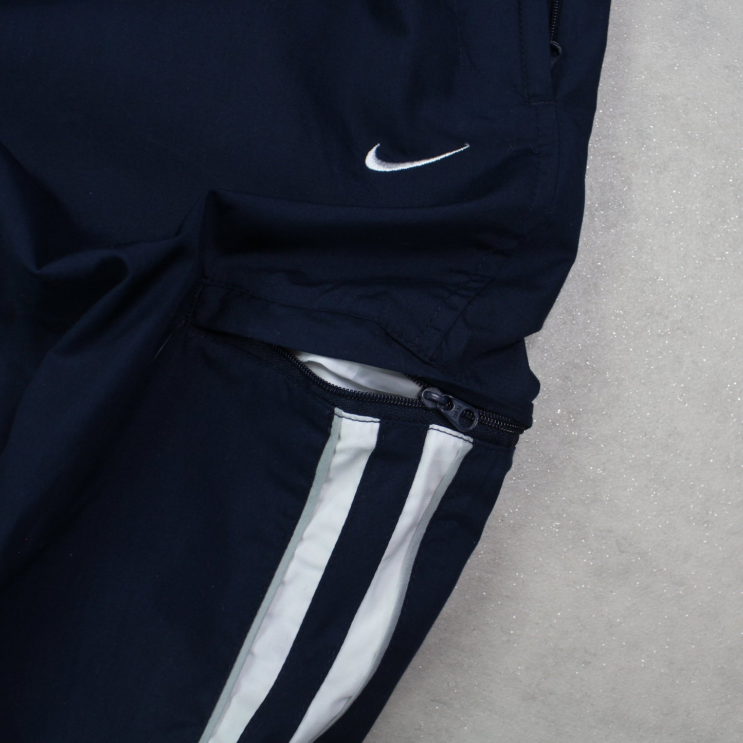 RARE 2000s Baggy Nike Trackpants Navy - (L)
