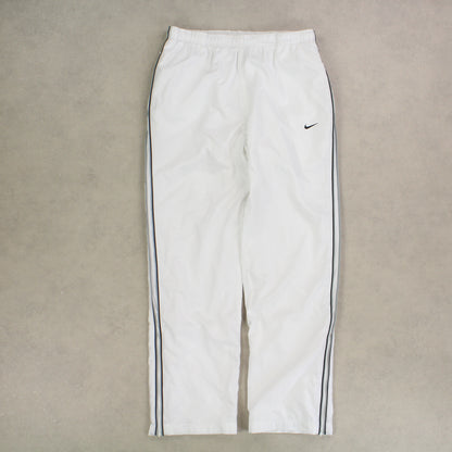 SUPER RARE 00s Nike Trackpants White - (M)