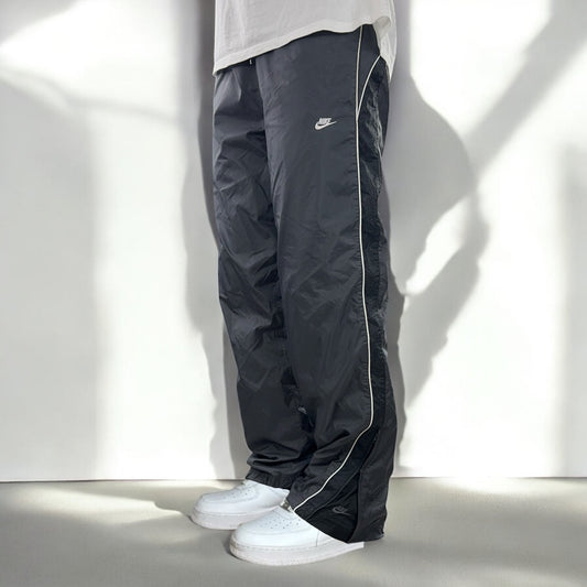 SUPER RARE 00s Baggy Nike Trackpants Grey - (L)
