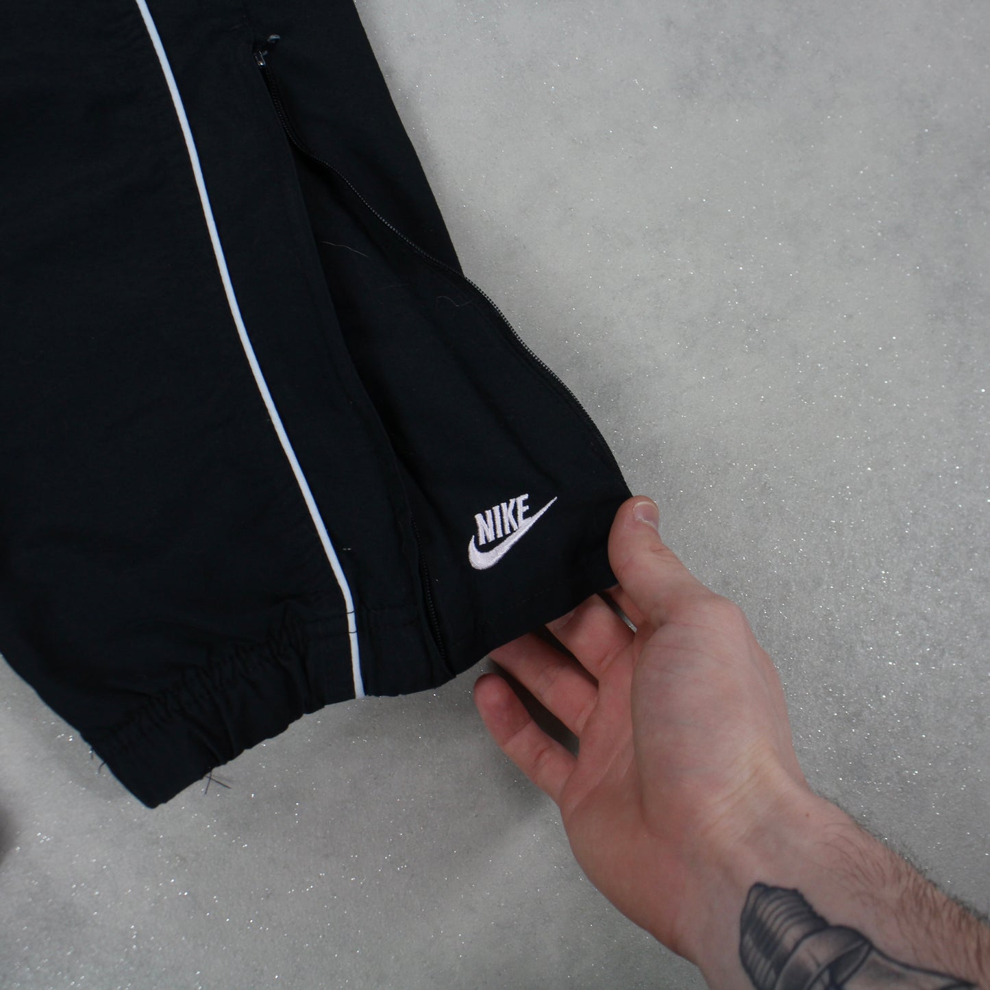 RARE 00s Nike Trackpants Black - (S)