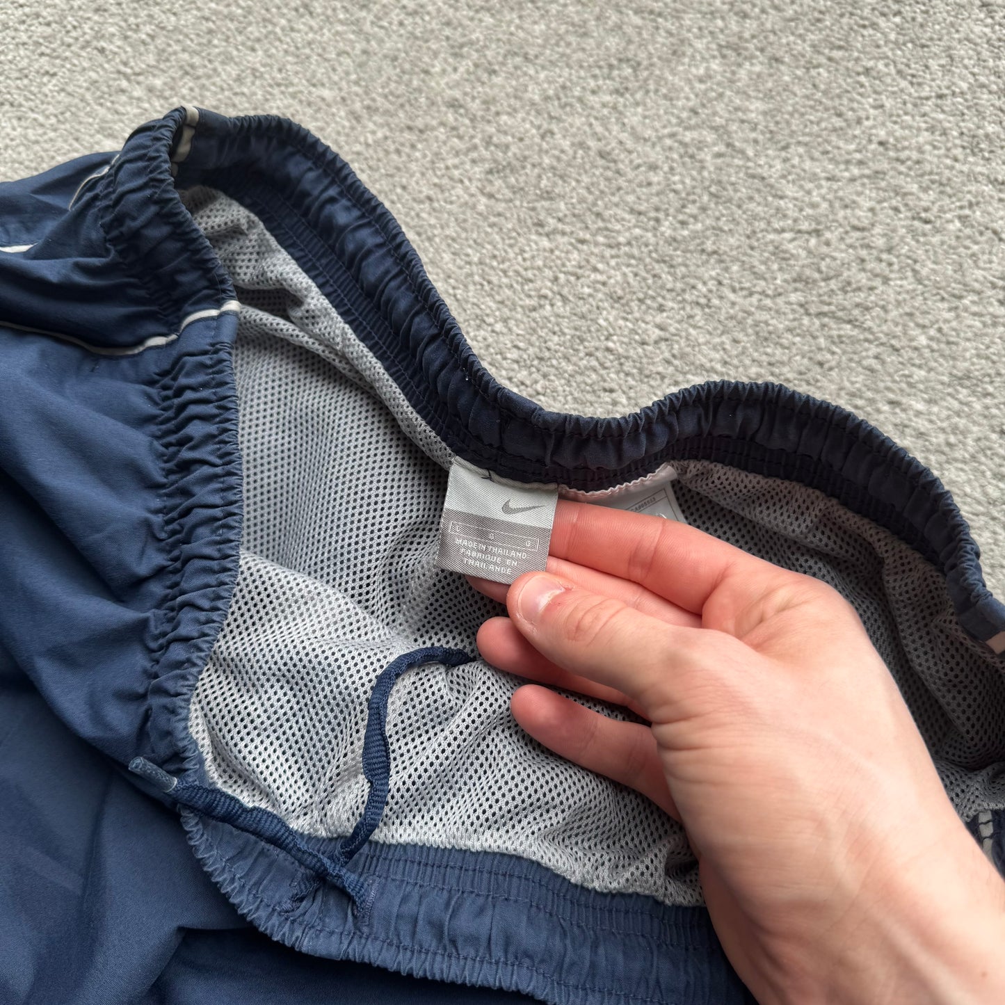 SUPER RARE 2000s Nike Trackpants Blue - (L)