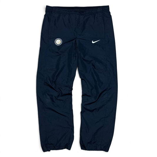Pantalon de survêtement Nike ample bleu marine des années 2000 RARE - (S)