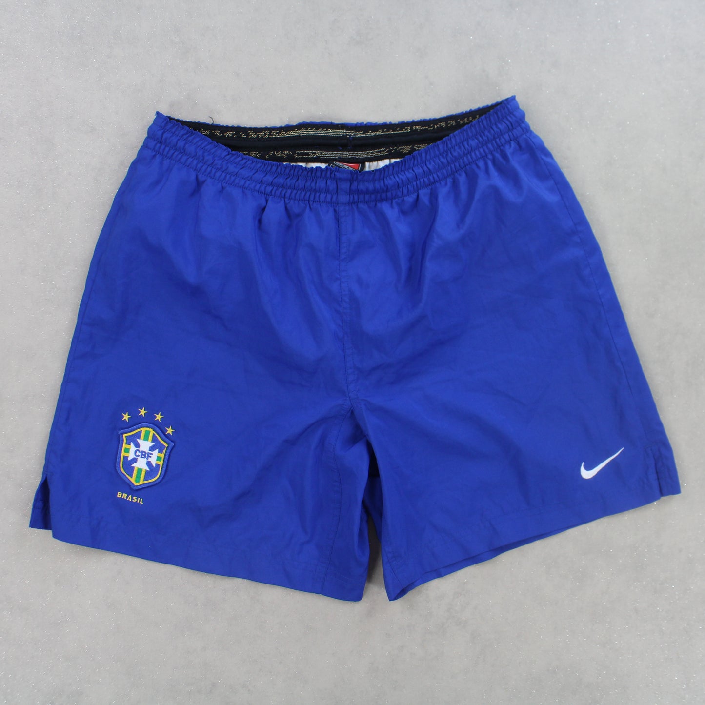 RARE 90s Nike Brazil Shorts Blue - (S)