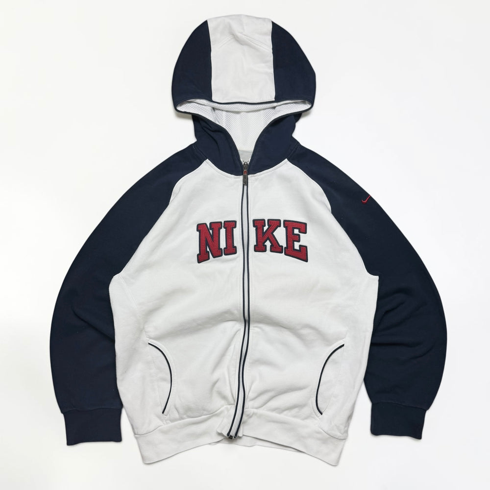 SUPER RARE 2000s Nike Hoodie White - (S)