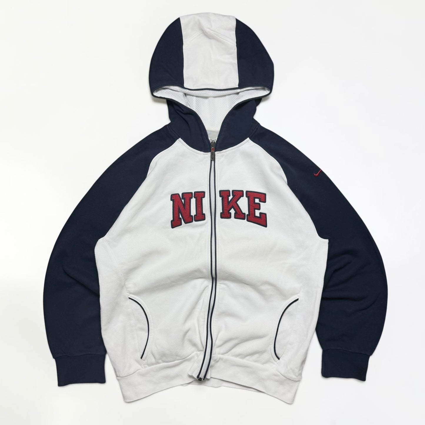 SUPER RARE 2000s Nike Hoodie White - (S)