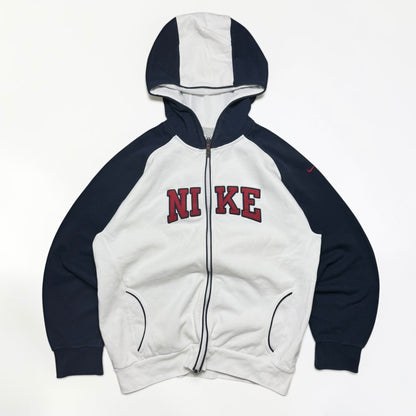 SUPER RARE 2000s Nike Hoodie White - (S)