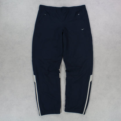 RARE 2000s Nike Trackpants Navy - (L)