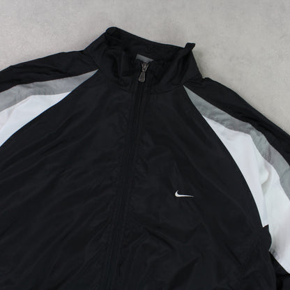 RARE 00s Nike Track Jacket Black - (XL)