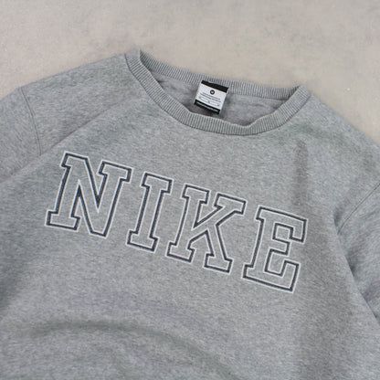 RARE 00s Nike Sweatshirt Grey - (M)