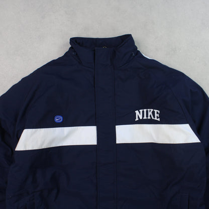 RARE 00s Nike Padded Jacket Blue - (XL)