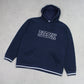 RARE Vintage Reebok Spell Out Hoodie Navy - (L)