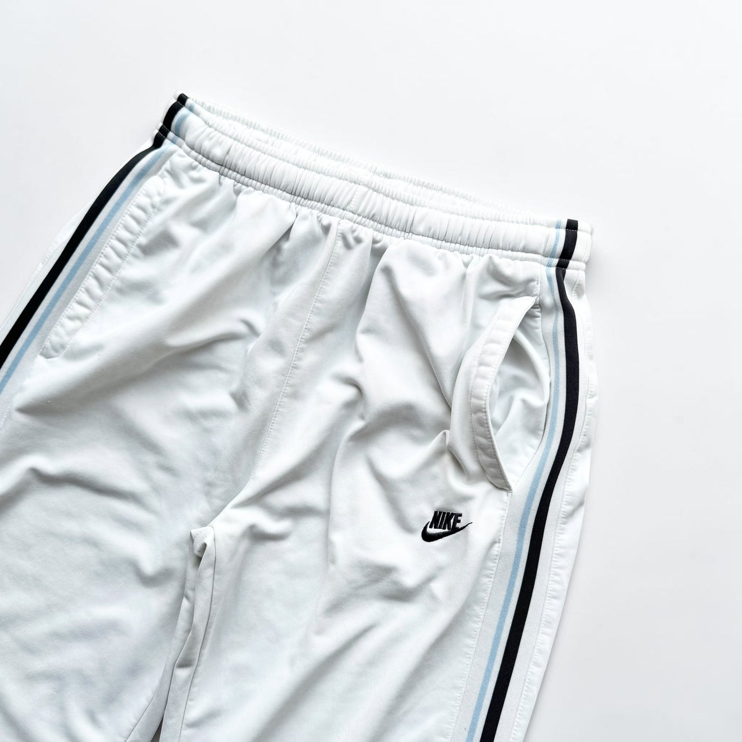 RARE 2000s Nike Trackpants White - (M)