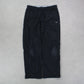 RARE 00s Nike Baggy Trackpants Black - (S)