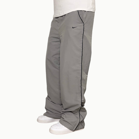 RARE 2000s Baggy Nike Trackpants Grey - (L)