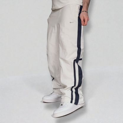 RARE 2000s Nike Trackpants White - (S)