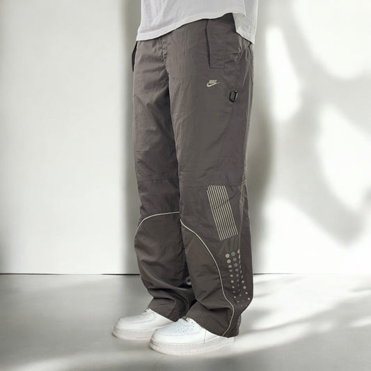 SUPER RARE 00s Nike Air Trackpants Light Brown - (M)