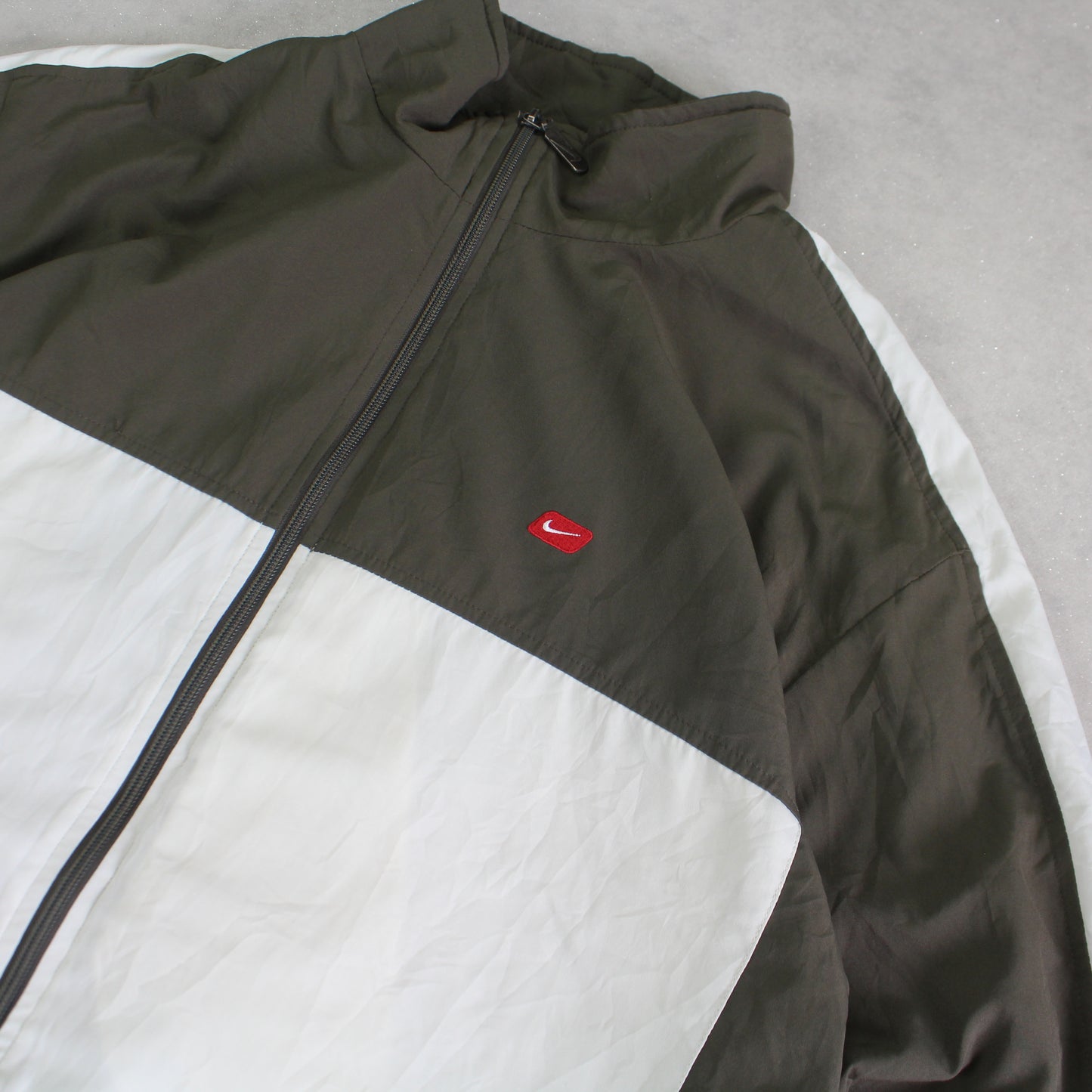 RARE 2000s Nike Track Jacket Green - (L)