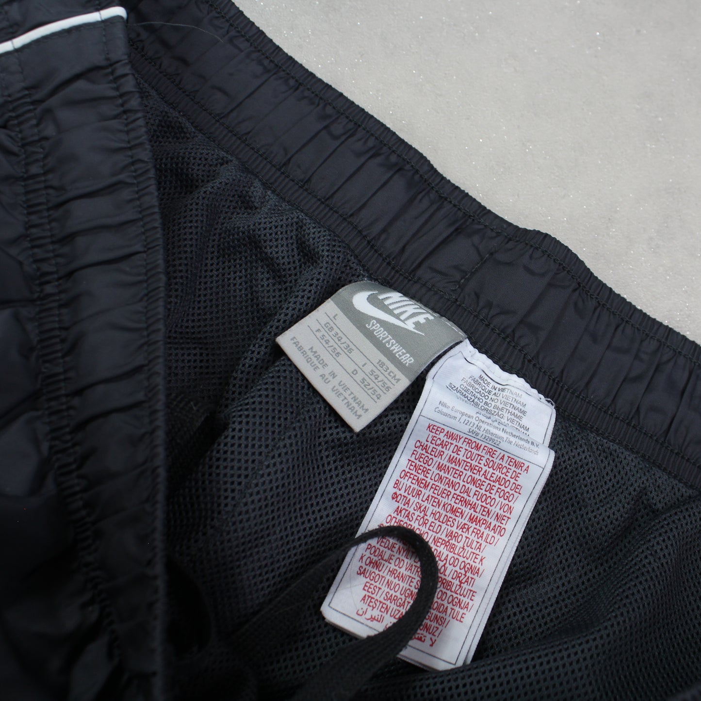 SUPER RARE 00s Baggy Nike Trackpants Grey - (L)