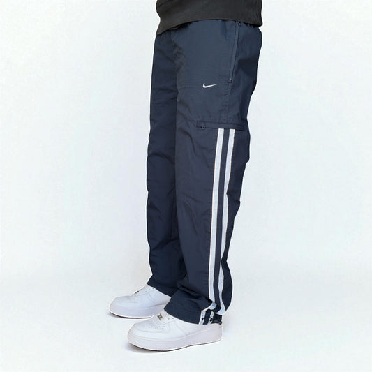 RARE 2000s Nike Trackpants Navy - (L)