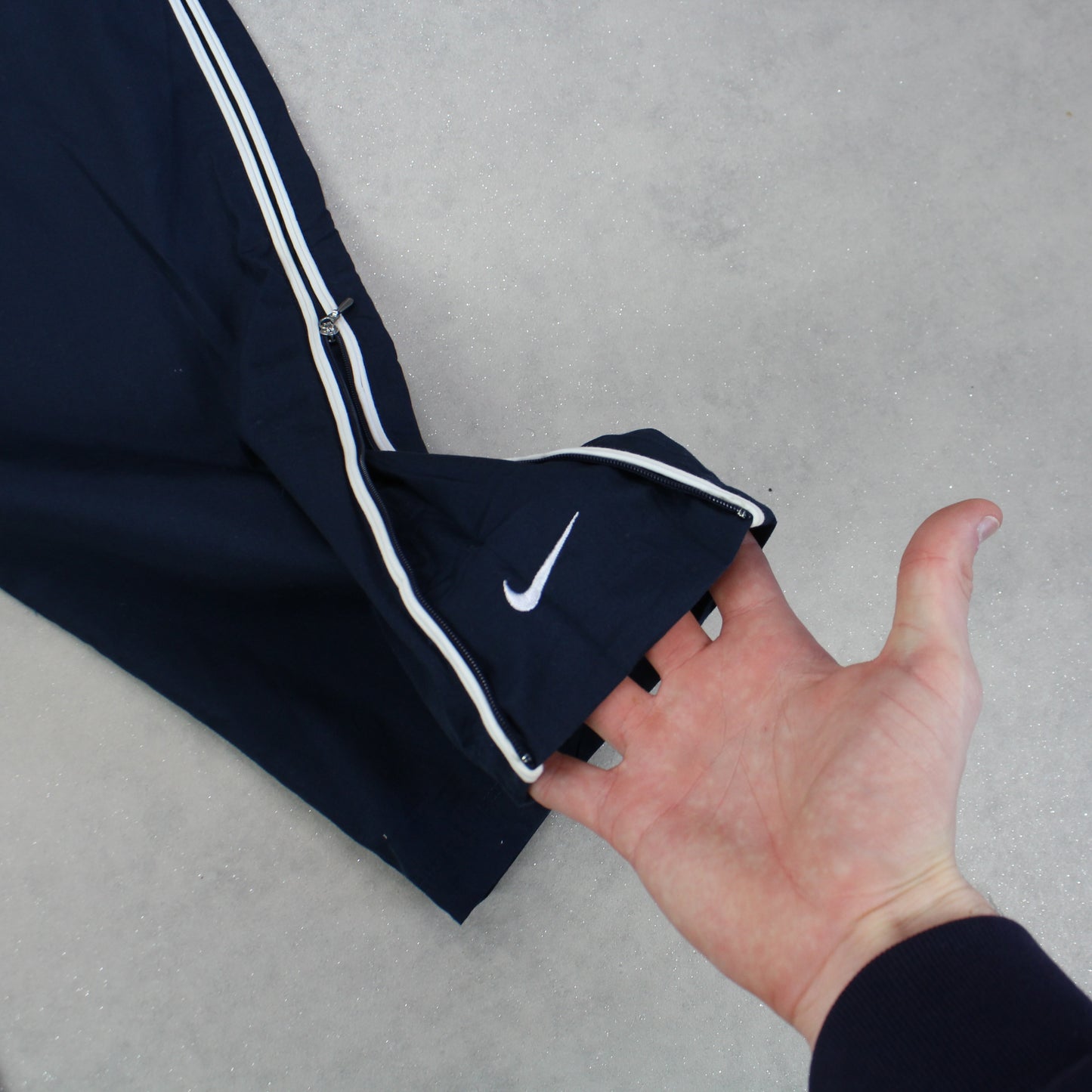 SUPER RARE 00s Nike Trackpants Navy - (S)