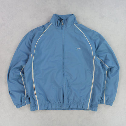 RARE 00s Nike Track Jacket Blue - (M)