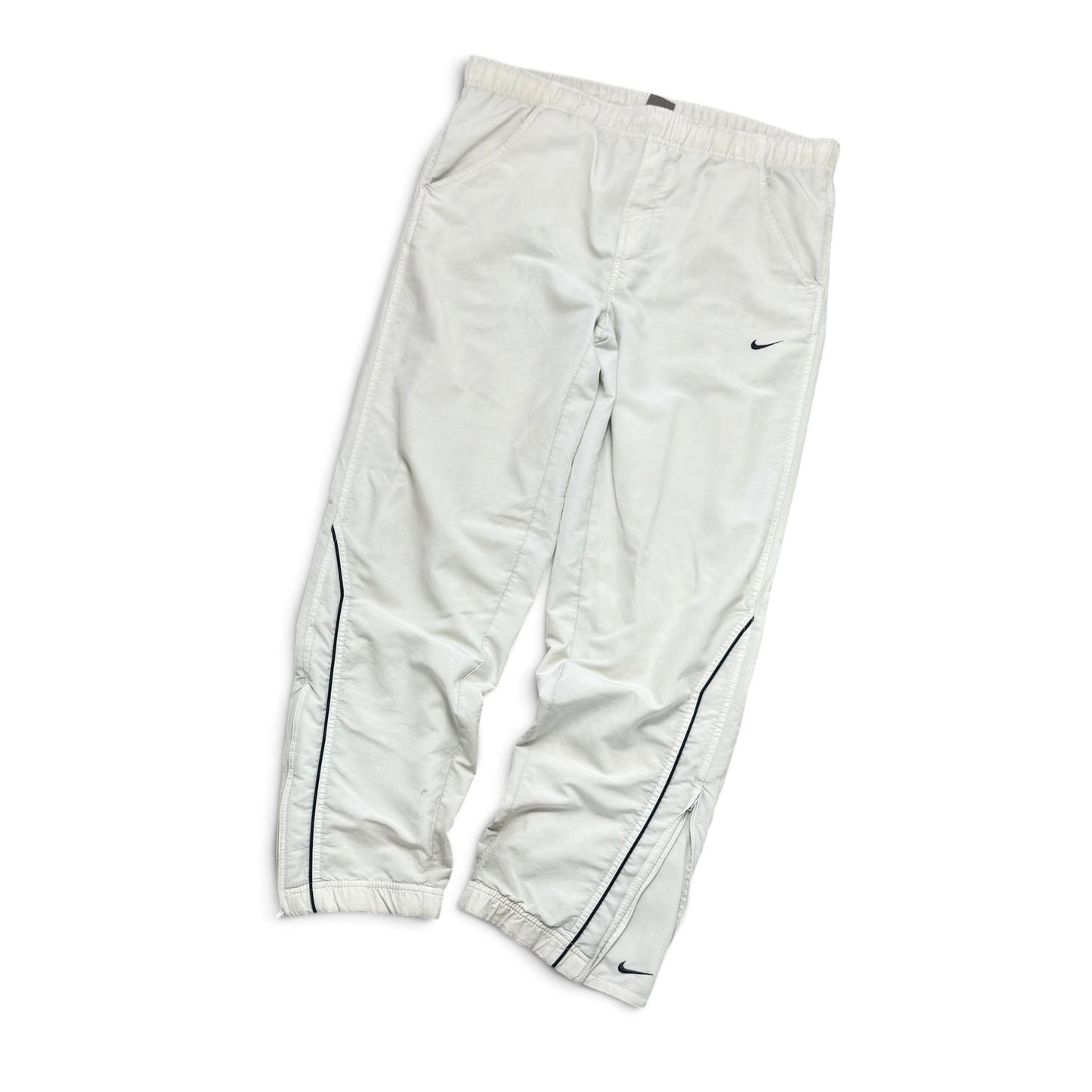 SUPER RARE 2000s Nike Trackpants Grey - (M)