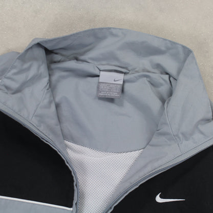 RARE 2000s Nike Track Jacket Grey - (M)