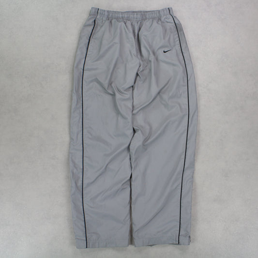 RARE 00s Nike Trackpants Grey - (M)