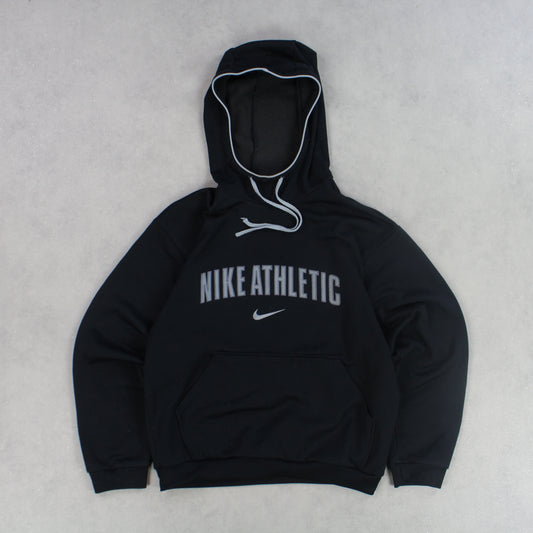 RARE 00s Nike Spell Out Hoodie Black - (XS)