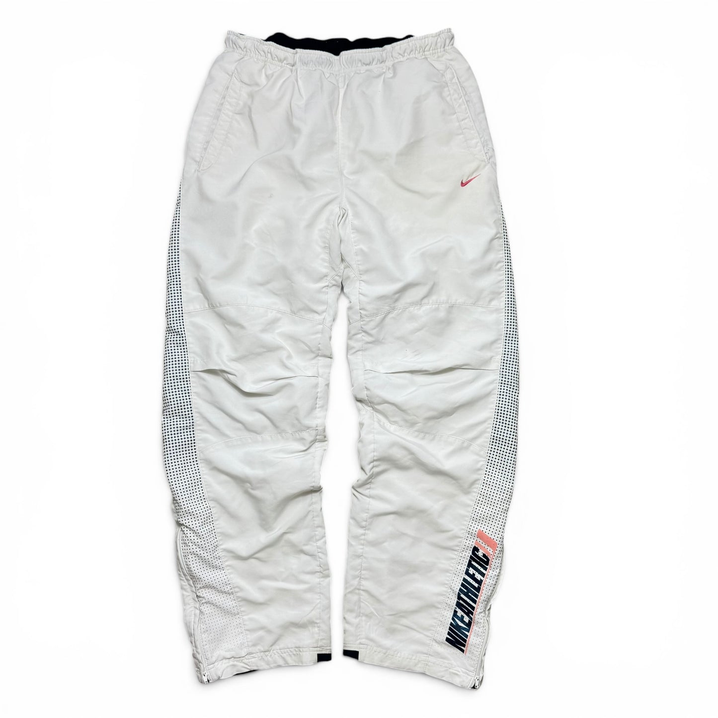 SUPER RARE 2000s Nike Trackpants White - (M)