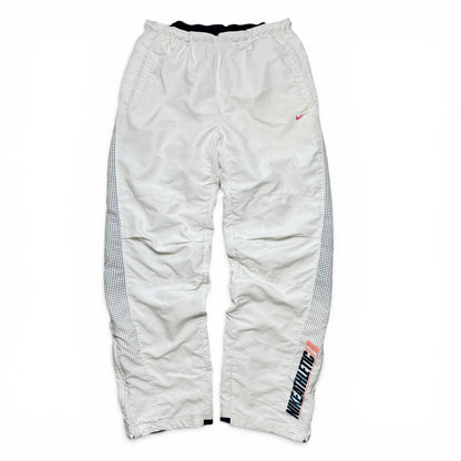 SUPER RARE 2000s Nike Trackpants White - (M)