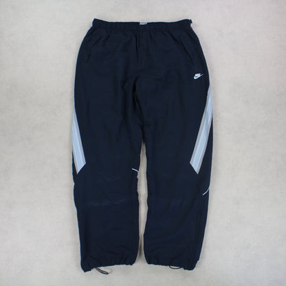 RARE 00s Baggy Nike Trackpants Navy - (XL)