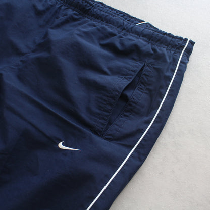 RARE 2000s Baggy Nike Trackpants Navy - (XL)
