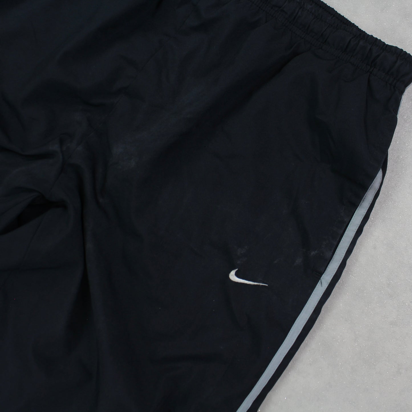 RARE 00s Baggy Nike Trackpants Black - (L)