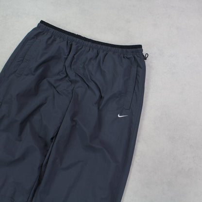 SUPER RARE 00s Nike Trackpants Grey - (L)